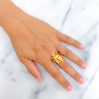 Impressive Exquisite 22k Gold Ring