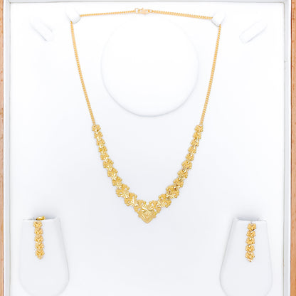 Impressive Dual Finish Necklace Set