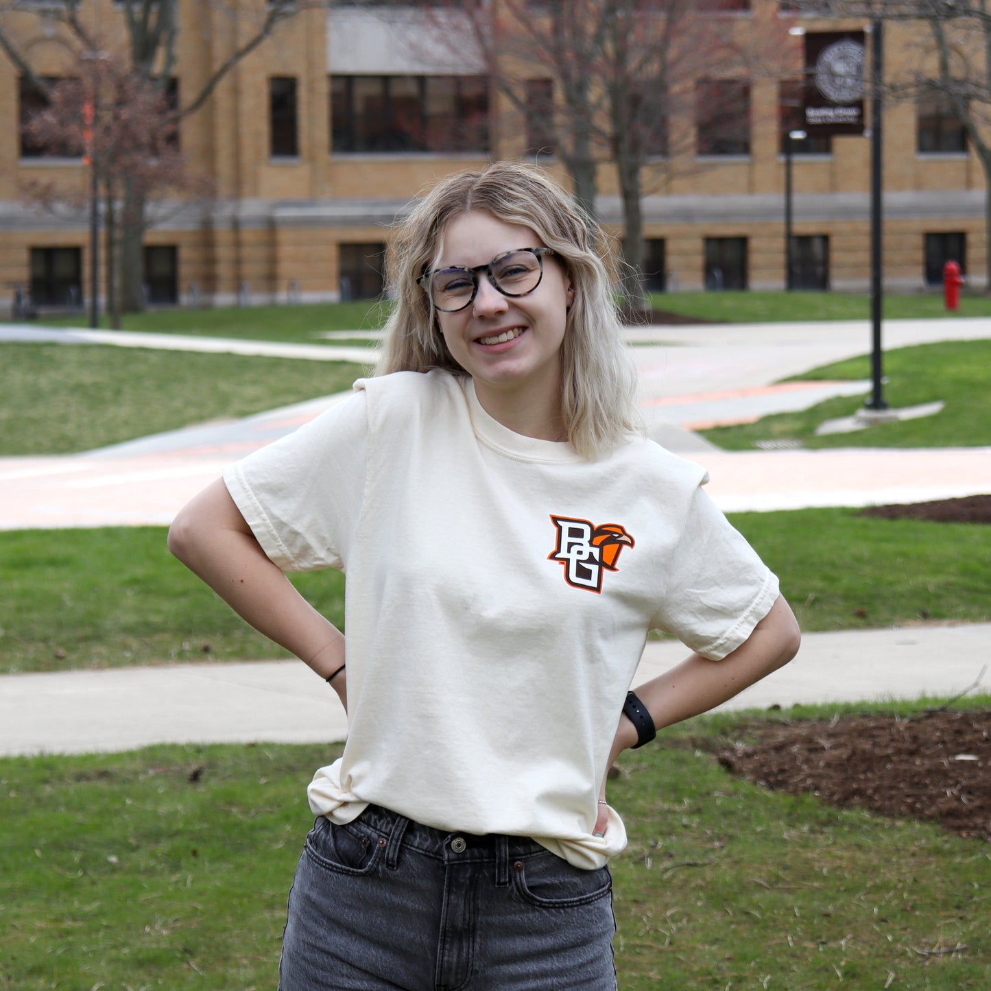 Image1 BGSU Flower Power Tee