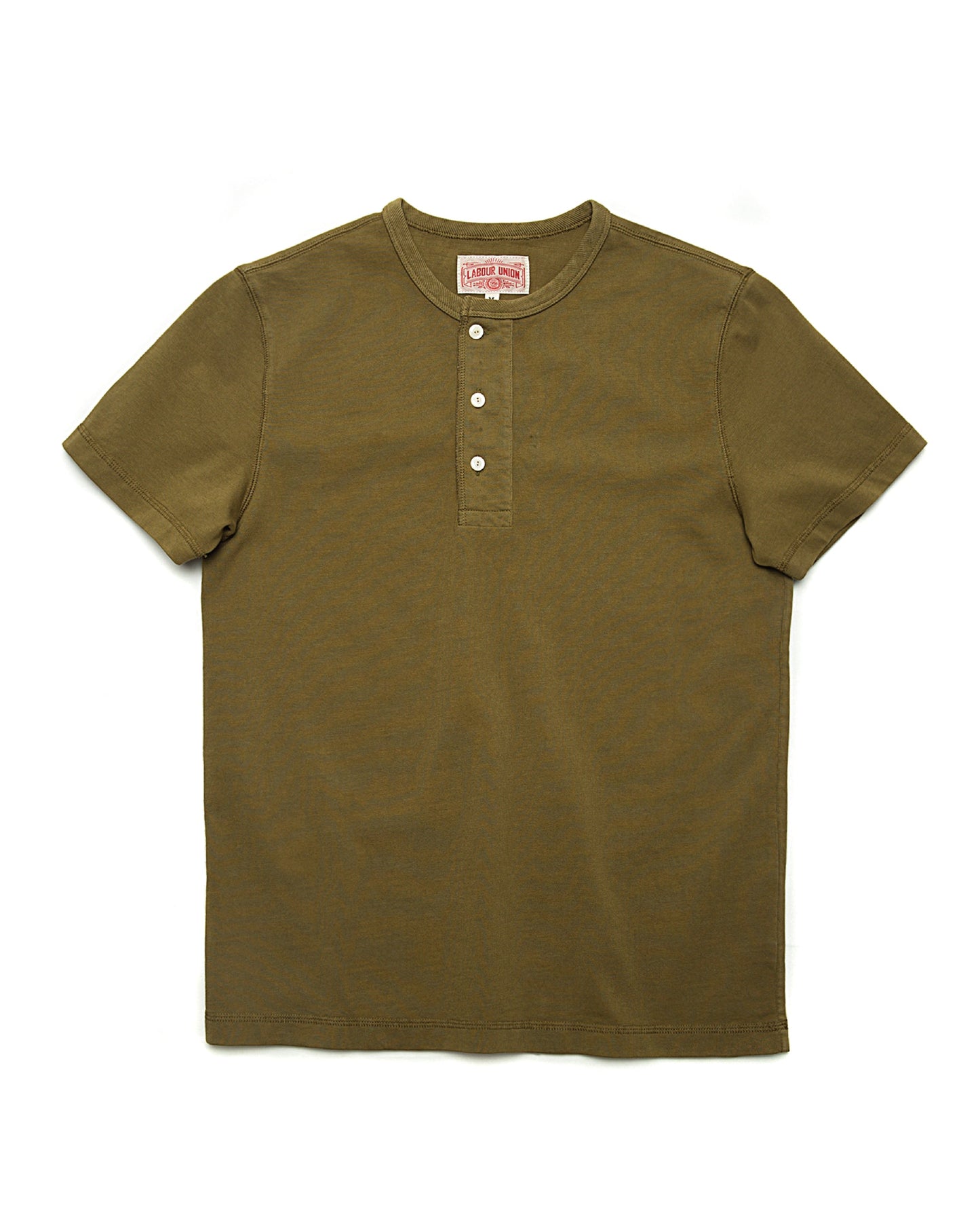 US Solid Color Henley Tee