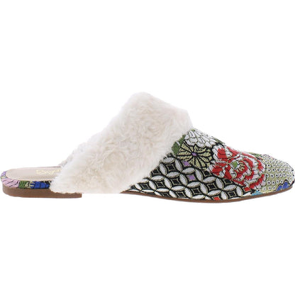 Seychelles Women's In Your Dreams Jacquard Cozy Faux Fur Slipper Mule