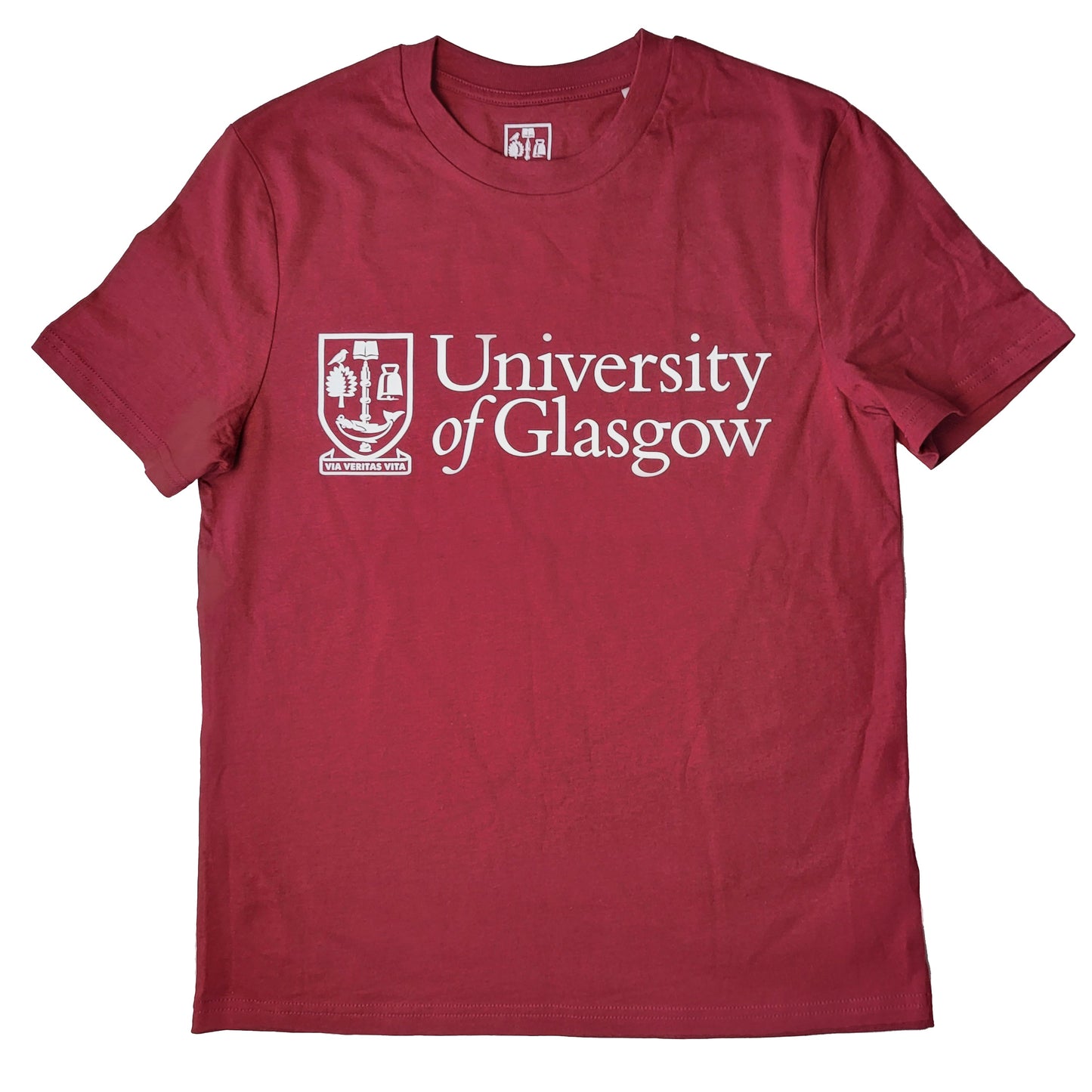 Organic Crest T-Shirt - Burgundy