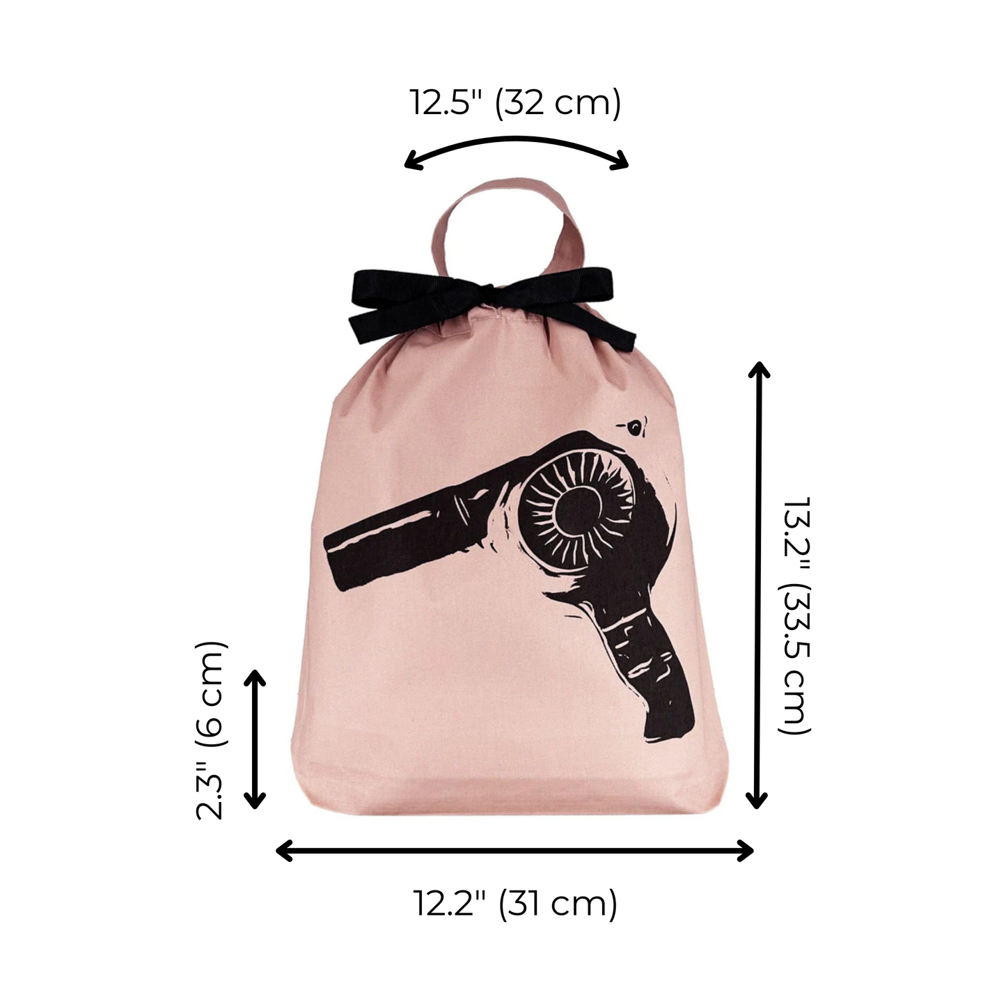 Hair Dryer Travel Bag, Pink/Blush