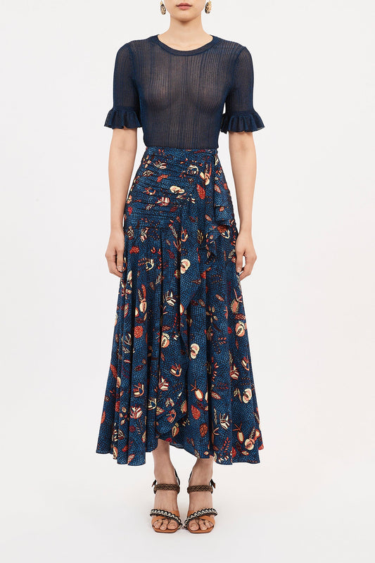 Georgina Skirt - Blue Dahlia