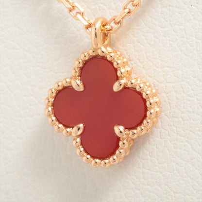 Van Cleef & Arpels Sweet Alhambra Carnelian Necklace