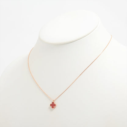 Van Cleef & Arpels Sweet Alhambra Carnelian Necklace