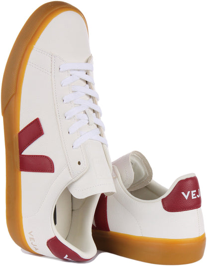 Veja Campo Chromefree In White Red For Women