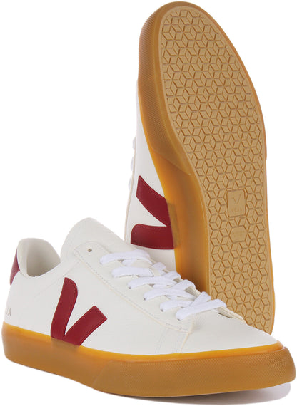 Veja Campo Chromefree In White Red For Women