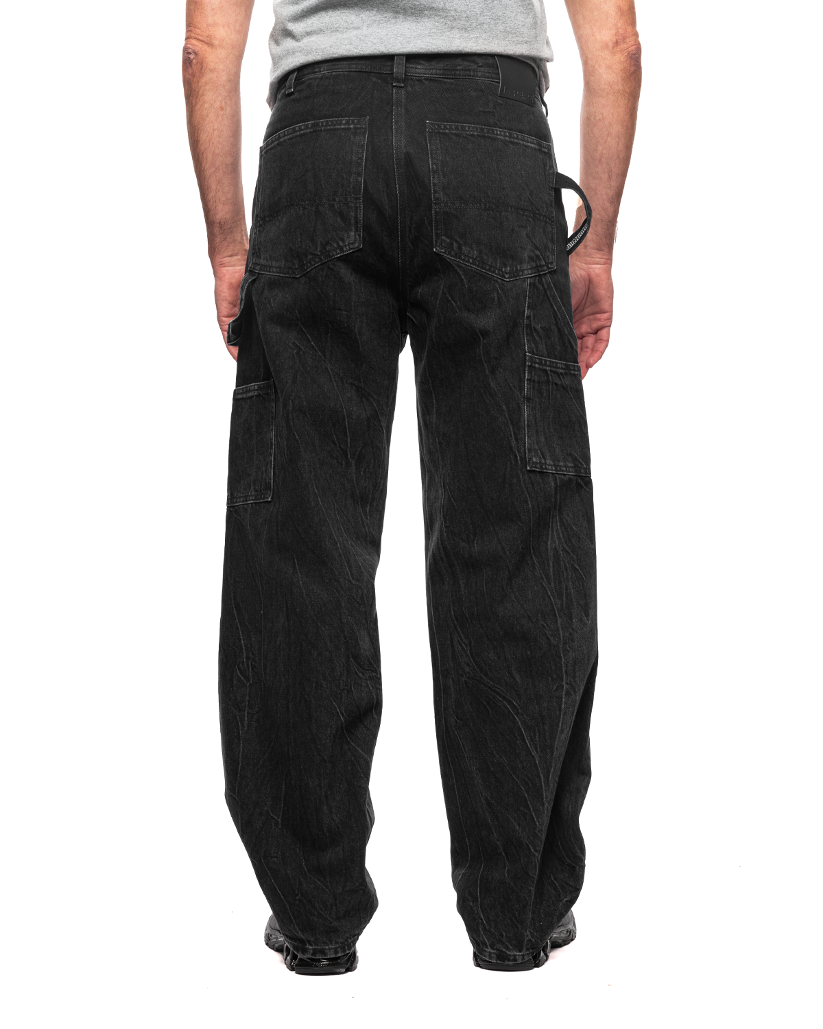 Straight Leg Trouser Denim Black