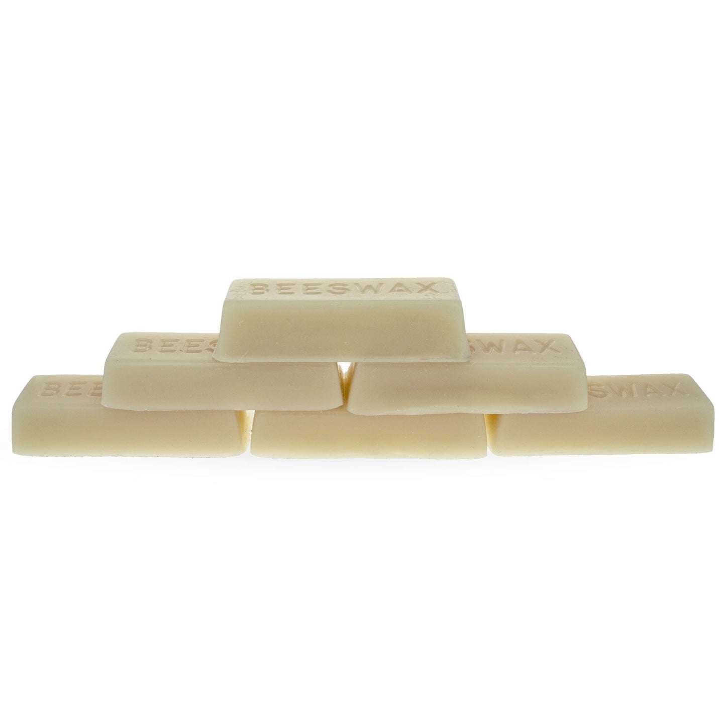 Set of 6 Clear Triple Filtered Rectangle Beeswax Bars 6 oz