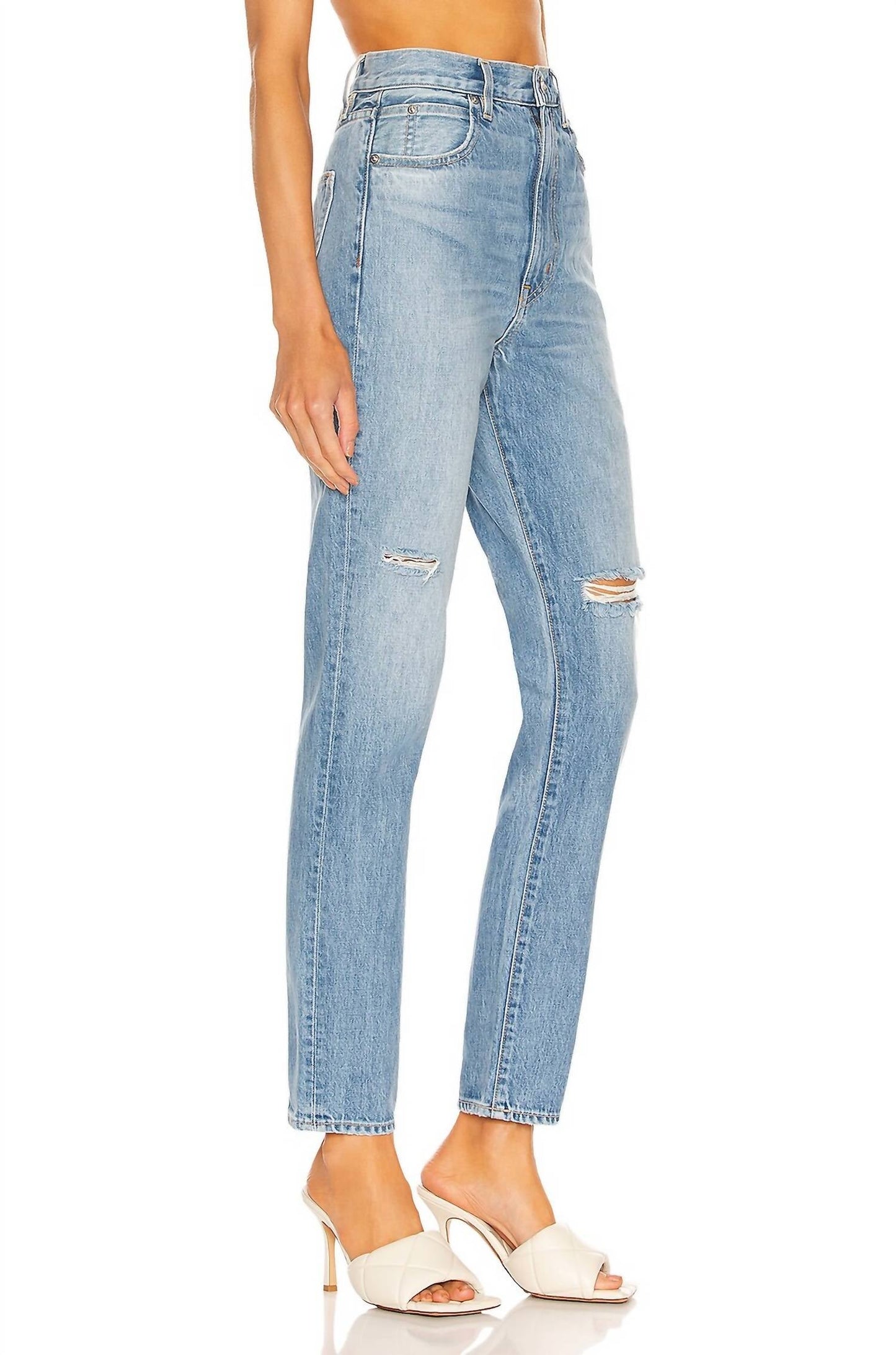 Beatnik High Rise Slim Jean In Trouble Maker