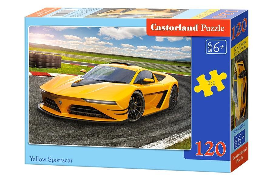 Castorland 120 Piece Jigsaw Puzzle - Yellow Sports Car