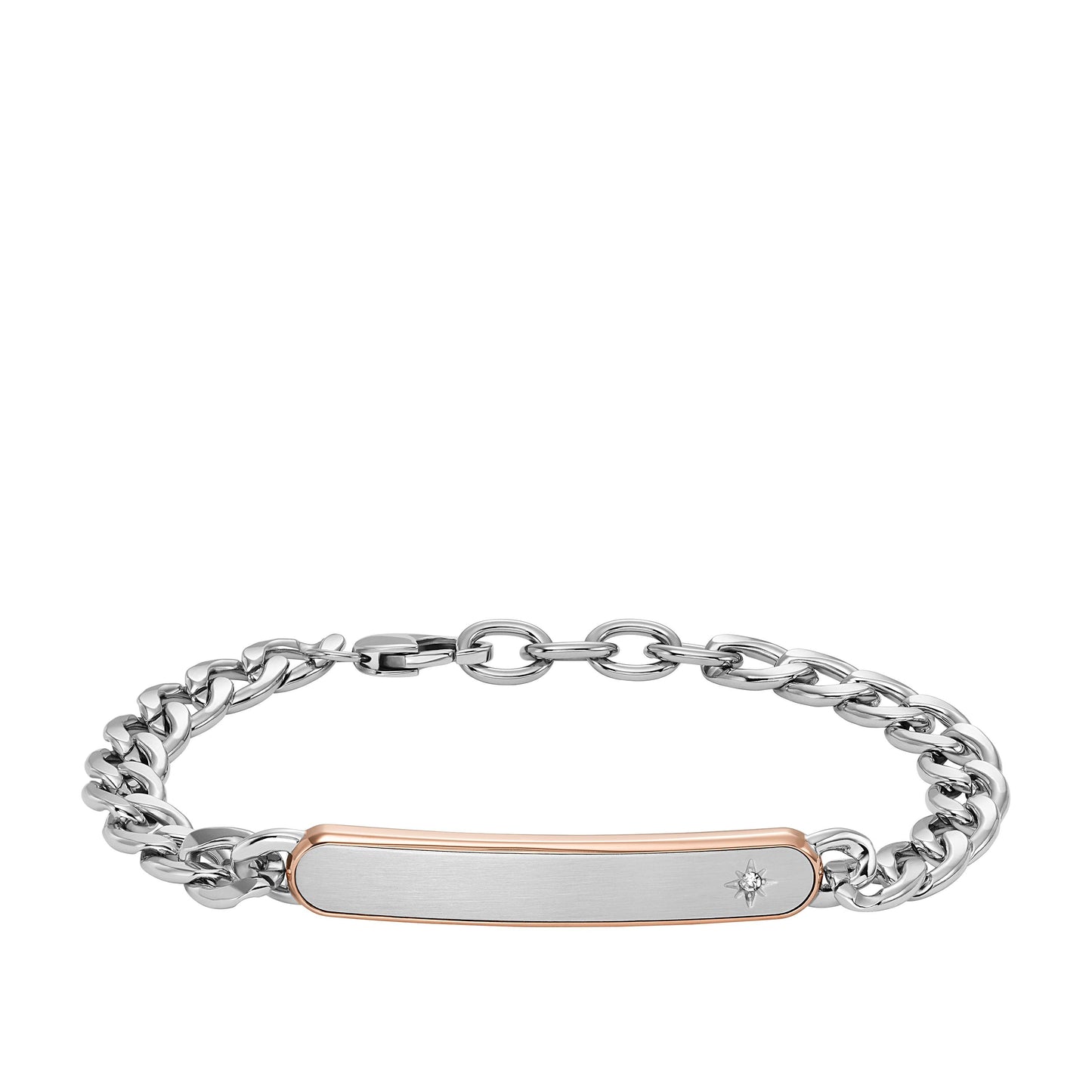 Fossil Men's Classic Two-Tone Stainless Steel Chain Bracelet