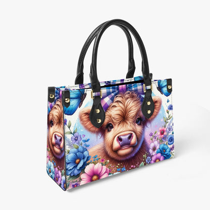 Women's Tote Bag - Long Strap - Highland Cow