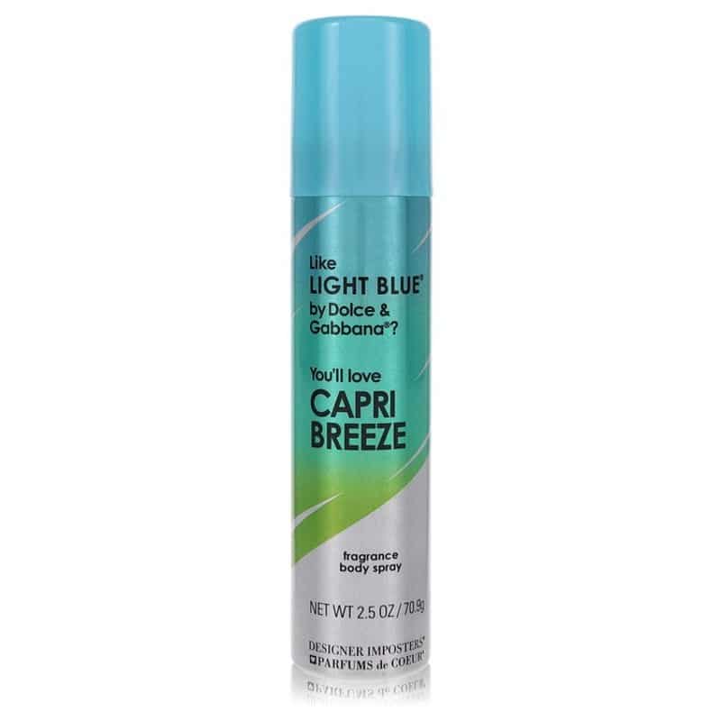 Designer Imposters Capri Breeze Body Spray By Parfums De Coeur