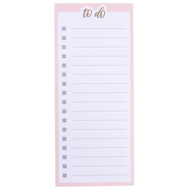 Pink To Do Magnetic Notepad