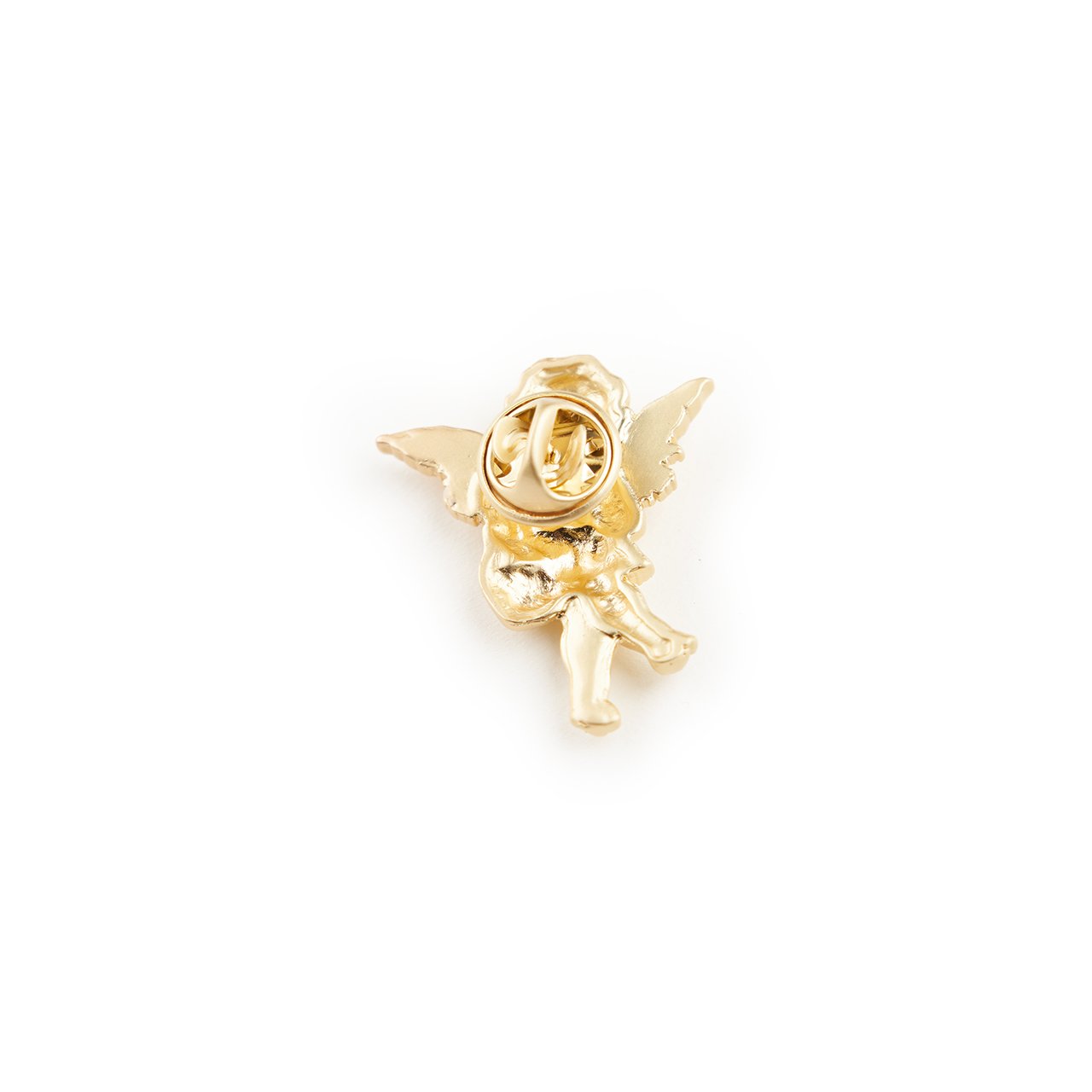 fucking awesome cherub gold pin