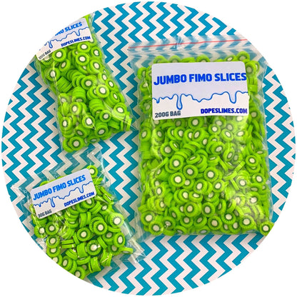 Jumbo Kiwi Fimo Slices