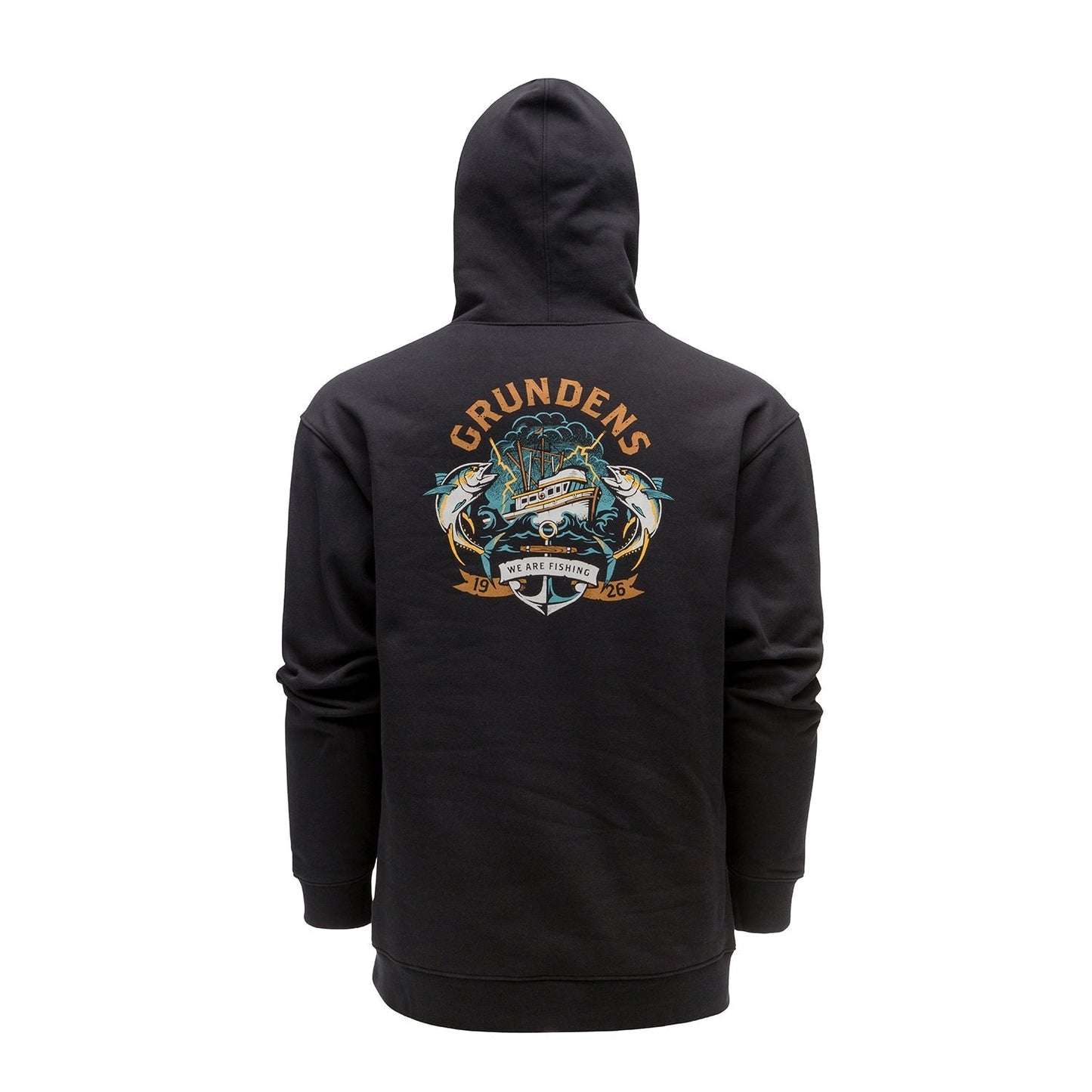 GRUNDENS DISPLACEMENT DWR HOODIE TUNA TATTOO