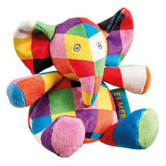 Elmer Rattle Soft Toy