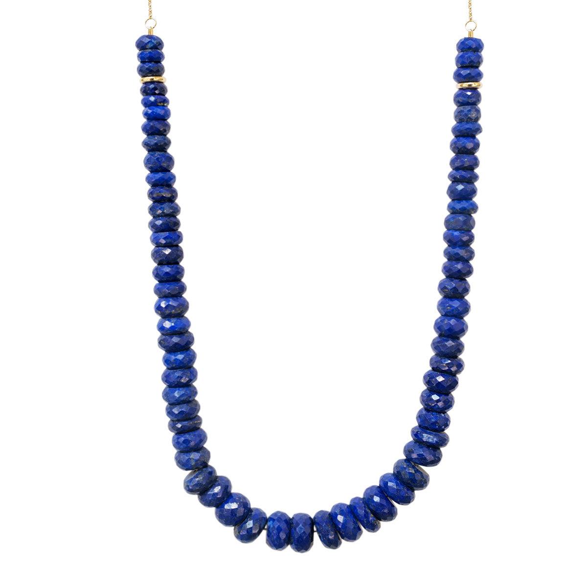 Lapis Heishi Bead Necklace