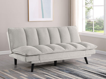 Laredo Upholstered Convertible Sofa Bed Light Grey