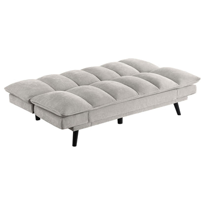 Laredo Upholstered Convertible Sofa Bed Light Grey