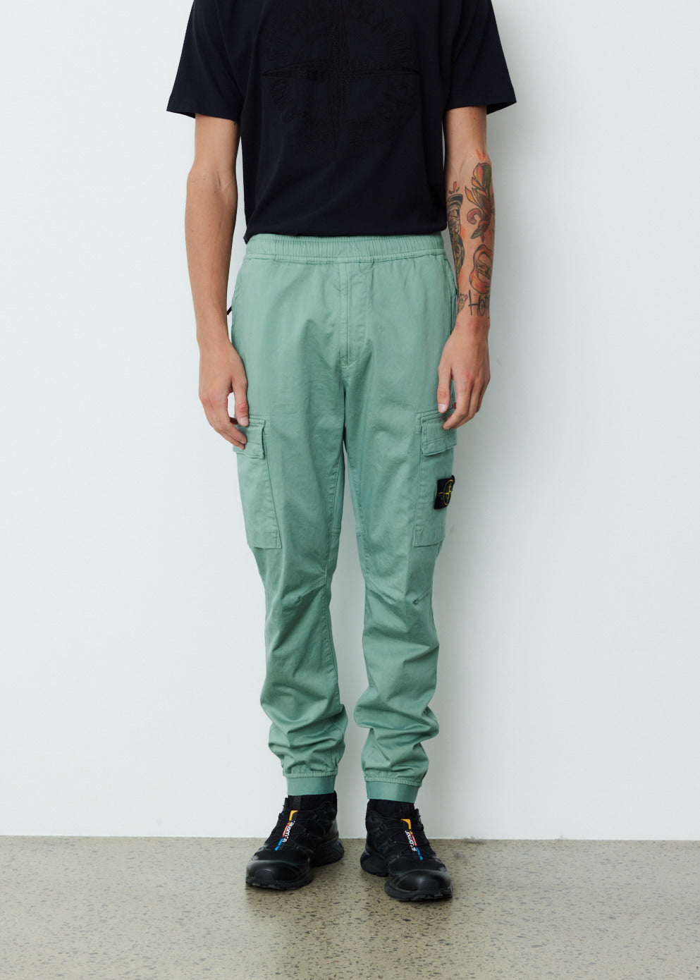 Elastic Waist and Cuff Cargo Pants