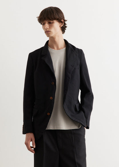 Garment Dyed Polyester Serge Blazer