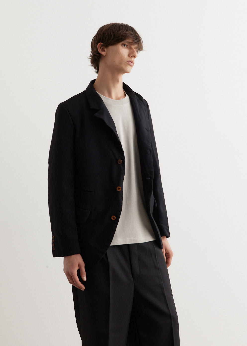 Garment Dyed Polyester Serge Blazer