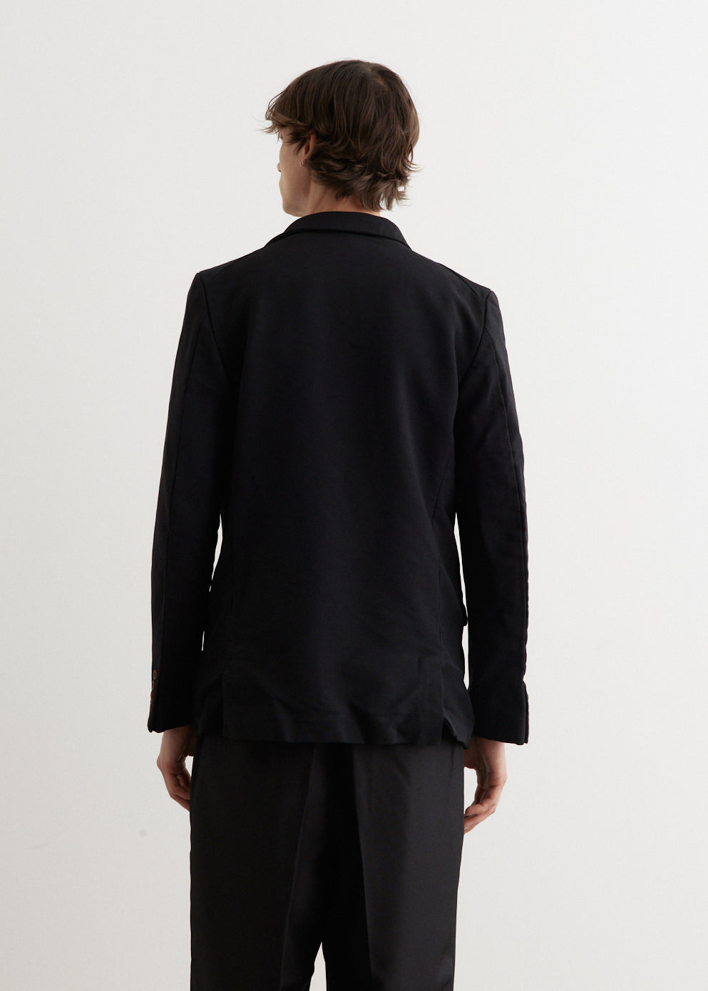 Garment Dyed Polyester Serge Blazer