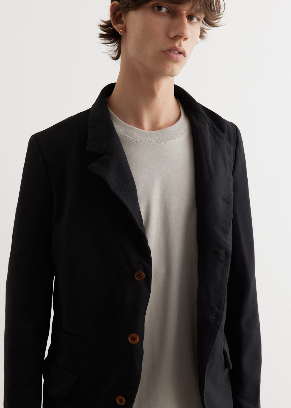 Garment Dyed Polyester Serge Blazer