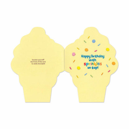 Scratch & Sniff Birthday Card - Chocolate Ice Cream Cone