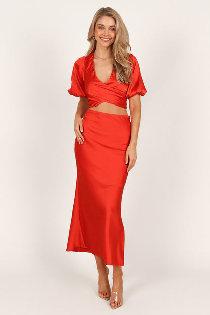 Lucy Two Piece Set - Orange