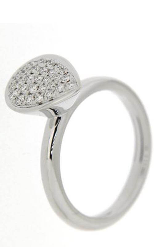 Hulchi Belluni Funghetti Collection 18kt White Gold Ring with Diamonds