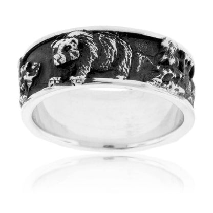 Three Bear 3D Style Mountain Ring