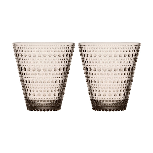 IITTALA | Glassware | KASTEHELMI Tumbler 30cl - Linen 2pcs