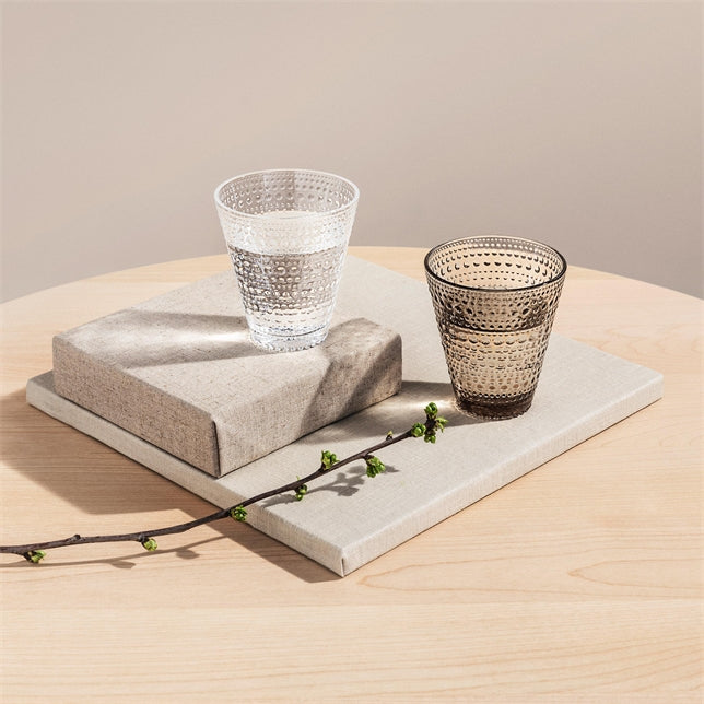 IITTALA | Glassware | KASTEHELMI Tumbler 30cl - Linen 2pcs