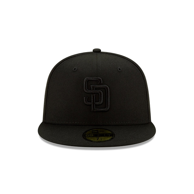 San Diego Padres Black On Black 59FIFTY Cerrada